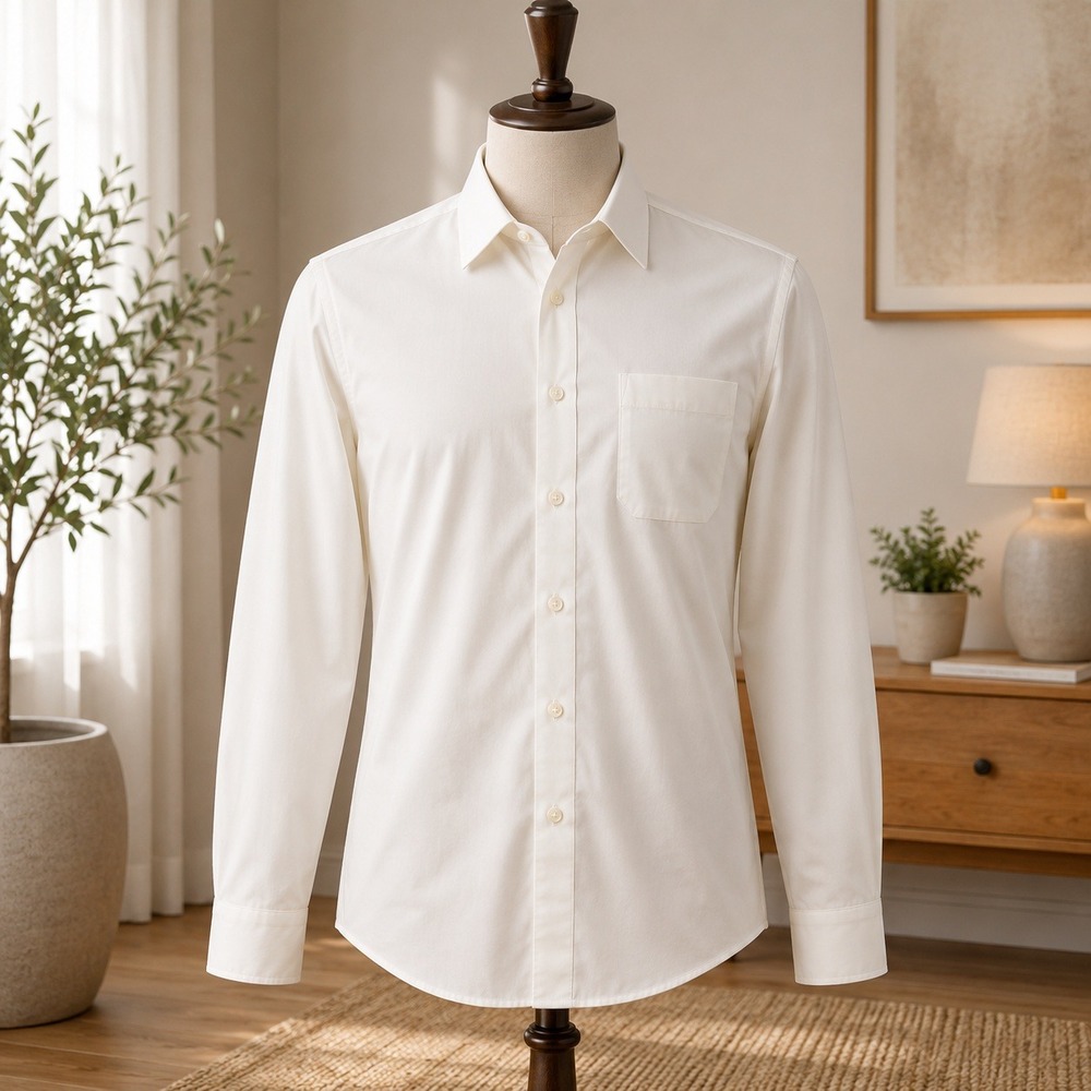 Diamante Dress Shirt Mens 16 32/33 White Single Needle‎ Tailoring French Cuff